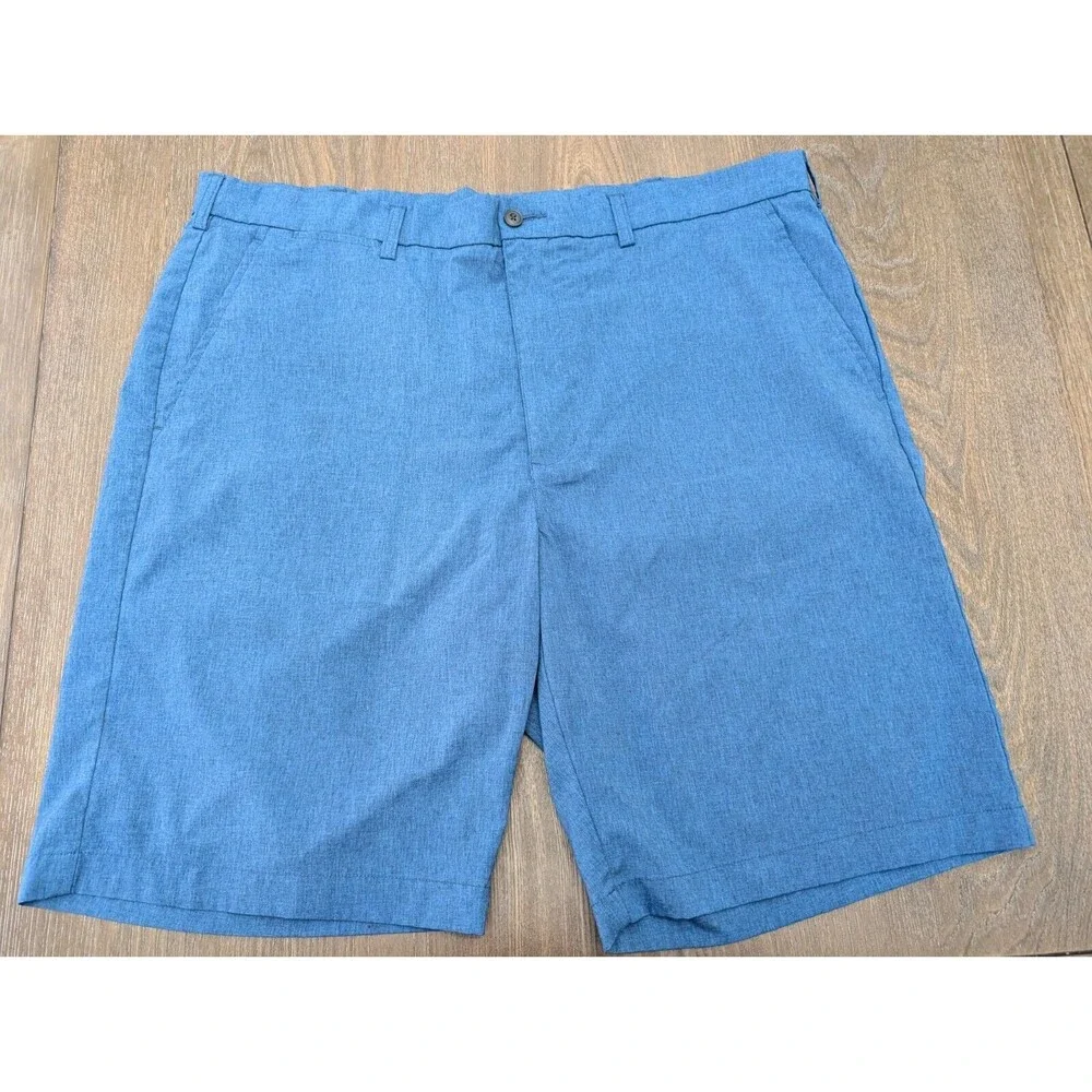 PGA TOUR Golf Shorts Mens 40 Blue Stretch Lightweight Breathable Vacation